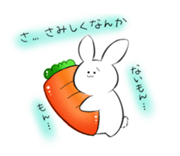 The rabbit which would like to fawn sticker #4609370