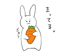 The rabbit which would like to fawn sticker #4609371
