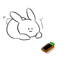 The rabbit which would like to fawn sticker #4609372