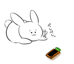 The rabbit which would like to fawn sticker #4609373