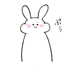 The rabbit which would like to fawn sticker #4609374