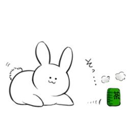 The rabbit which would like to fawn sticker #4609378