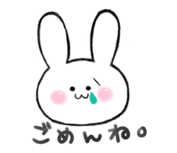The rabbit which would like to fawn sticker #4609381