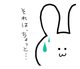 The rabbit which would like to fawn sticker #4609385