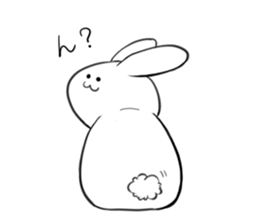 The rabbit which would like to fawn sticker #4609386