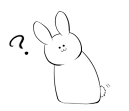 The rabbit which would like to fawn sticker #4609387