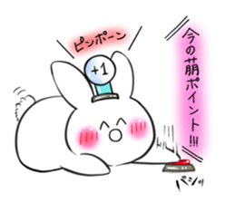 The rabbit which would like to fawn sticker #4609389