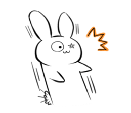 The rabbit which would like to fawn sticker #4609391