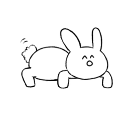 The rabbit which would like to fawn sticker #4609399