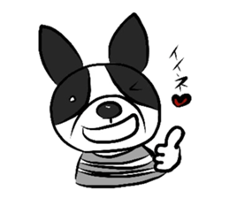 Funny Boston Terrier sticker #4610604