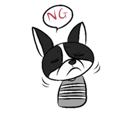 Funny Boston Terrier sticker #4610613