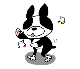 Funny Boston Terrier sticker #4610628