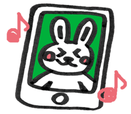Rabbit Meechan.Sentenceless version. sticker #4610932