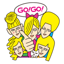 GO!GO!FIVE BLONDE GIRLS sticker #4611842