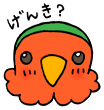 Kawainko (Rosy-faced lovebird) sticker #4612200