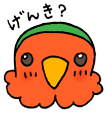 Kawainko (Rosy-faced lovebird) sticker #4612200