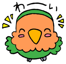 Kawainko (Rosy-faced lovebird) sticker #4612205