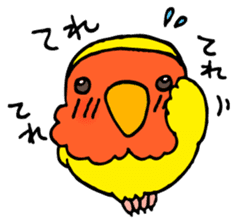 Kawainko (Rosy-faced lovebird) sticker #4612213
