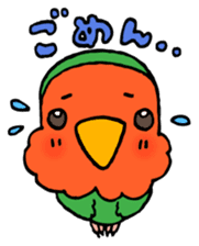 Kawainko (Rosy-faced lovebird) sticker #4612217