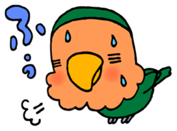 Kawainko (Rosy-faced lovebird) sticker #4612218