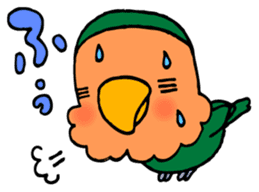 Kawainko (Rosy-faced lovebird) sticker #4612218
