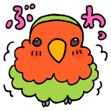 Kawainko (Rosy-faced lovebird) sticker #4612229