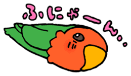 Kawainko (Rosy-faced lovebird) sticker #4612231
