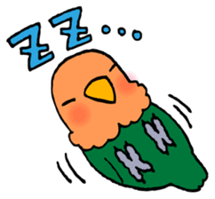 Kawainko (Rosy-faced lovebird) sticker #4612232