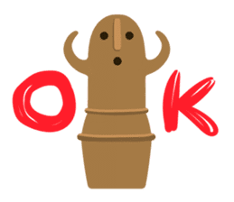 Haniwa-san & kofun-san sticker #4612284