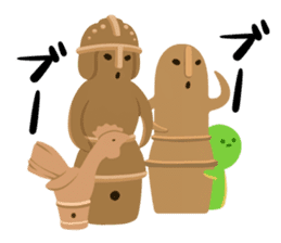 Haniwa-san & kofun-san sticker #4612315