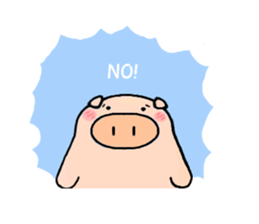 cute animal sticker (pig butaro) sticker #4612727