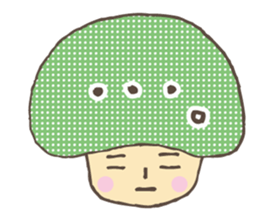 Kawaii mushroom sticker #4612871