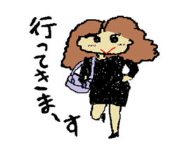 Man and woman in black clothes sticker #4613009