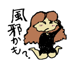 Man and woman in black clothes sticker #4613019