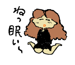 Man and woman in black clothes sticker #4613027