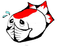 ran ran of a goldfish sticker #4613324