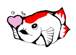 ran ran of a goldfish sticker #4613328