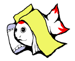 ran ran of a goldfish sticker #4613334