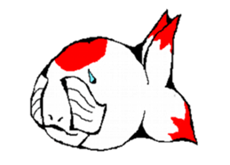 ran ran of a goldfish sticker #4613346