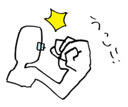 I'm wearing grasses. sticker #4614020