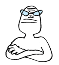 I'm wearing grasses. sticker #4614033