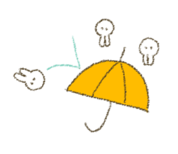 mumbling rabbit sticker sticker #4614138