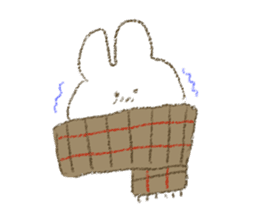 mumbling rabbit sticker sticker #4614142