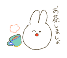mumbling rabbit sticker sticker #4614145