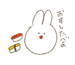 mumbling rabbit sticker sticker #4614146