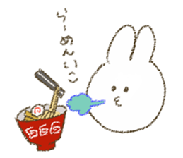 mumbling rabbit sticker sticker #4614147