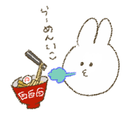mumbling rabbit sticker sticker #4614147