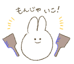 mumbling rabbit sticker sticker #4614148