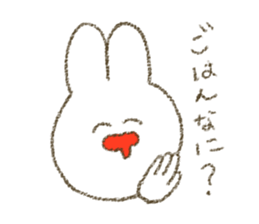 mumbling rabbit sticker sticker #4614150