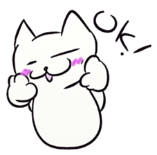 Daily life of the "SHIRONEKO" -old boy- sticker #4614564